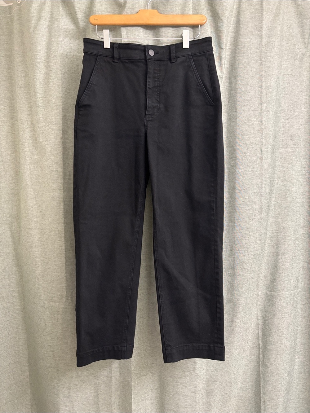 NWOT Everlane Black Denim Straight Leg Pants Size 6 / 30" Waist